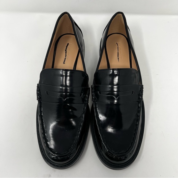 LOFT Shiny Black Loafers - Picture 5 of 9